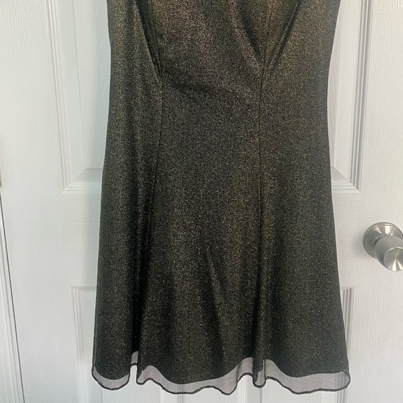 AIDAN MATTOC Black and Gold Dress - Picture 2 of 7